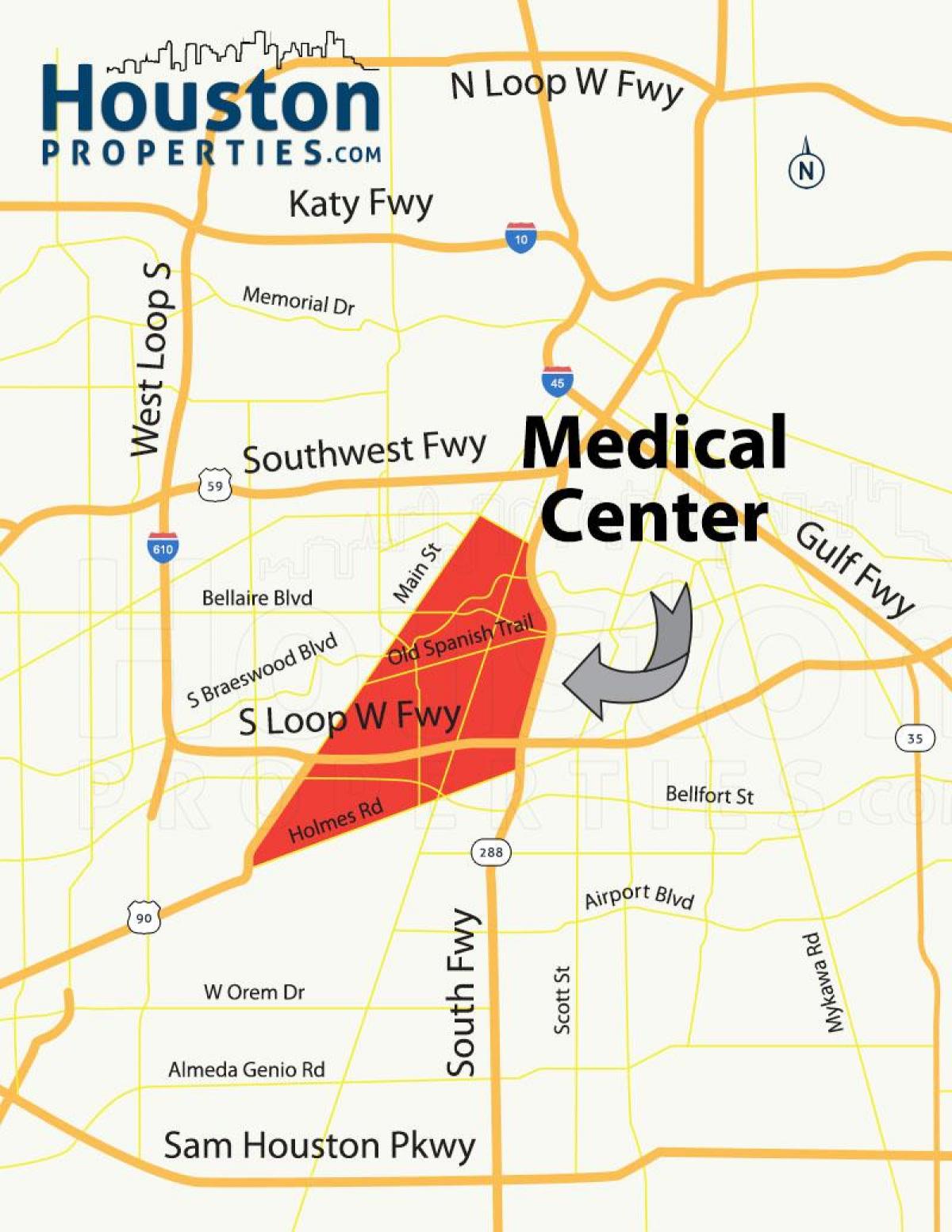 kartta Houston medical center
