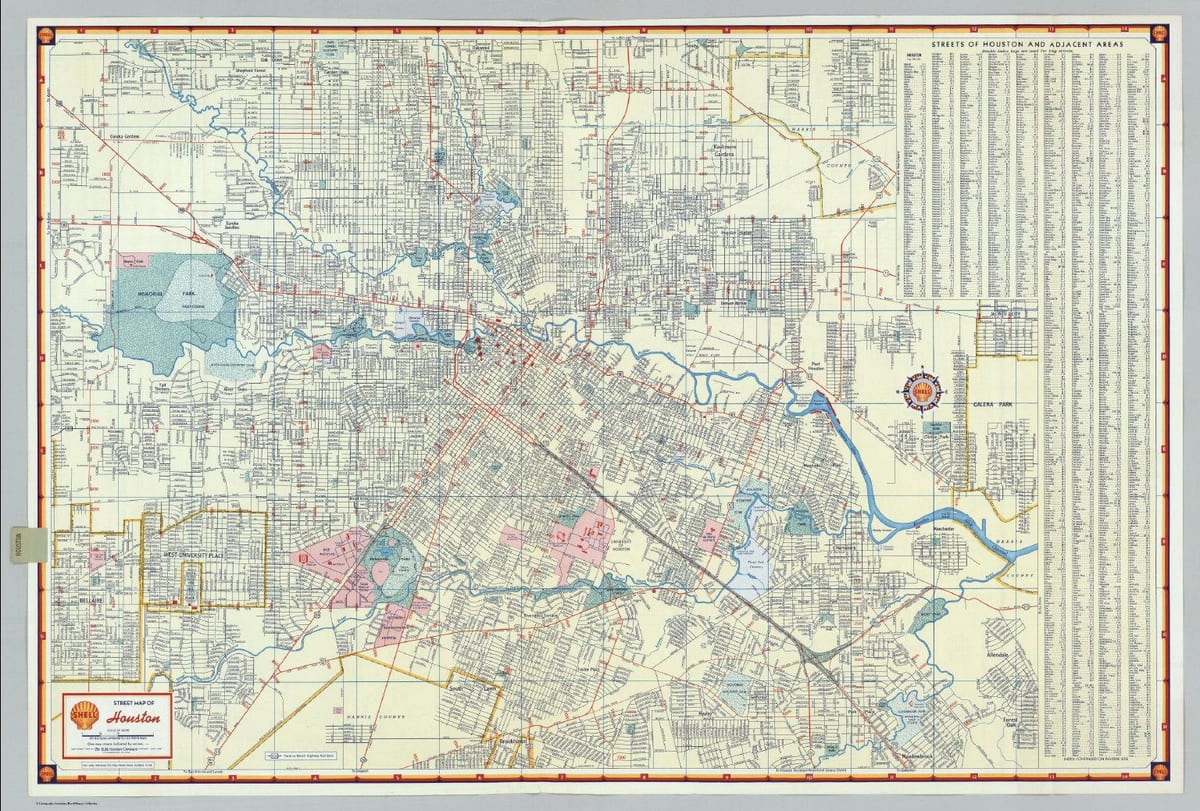 street map of Houston