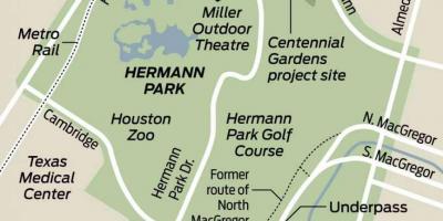 Kartta Hermann park