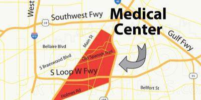 Kartta Houston medical center