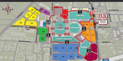NRG stadium pysäköinti kartta